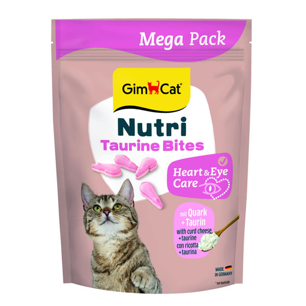 قرص تقویت کننده بینایی و قلب گربه جیم کت مدل Nutri Taurine Bite