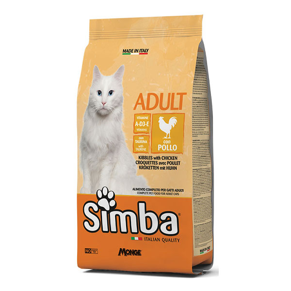 غذا خشک گربه مونژه Simba طعم مرغ