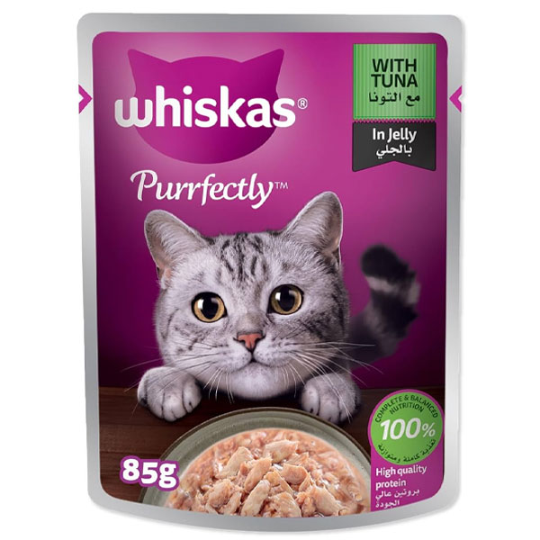پوچ گربه Purrfectly ویسکاس طعم ماهی تن در ژله